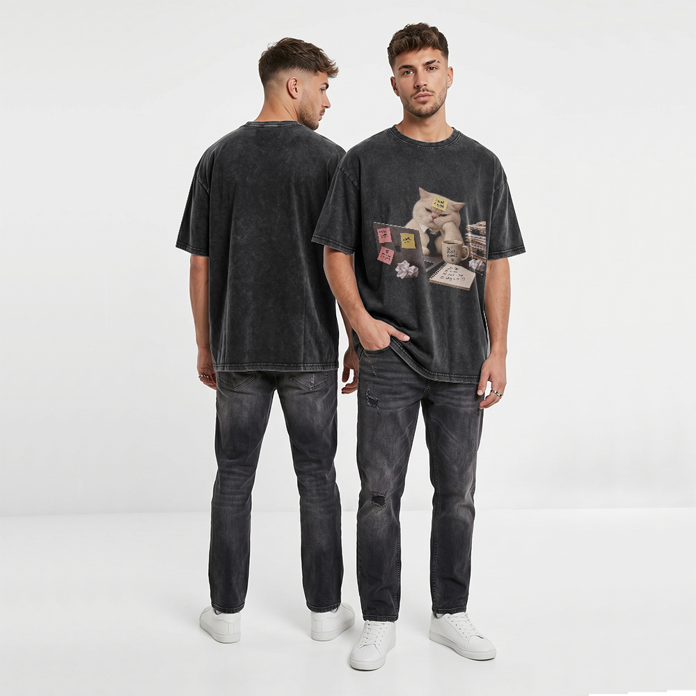 Acid Washed Heavy Oversize Tee BY189 (I need a break)