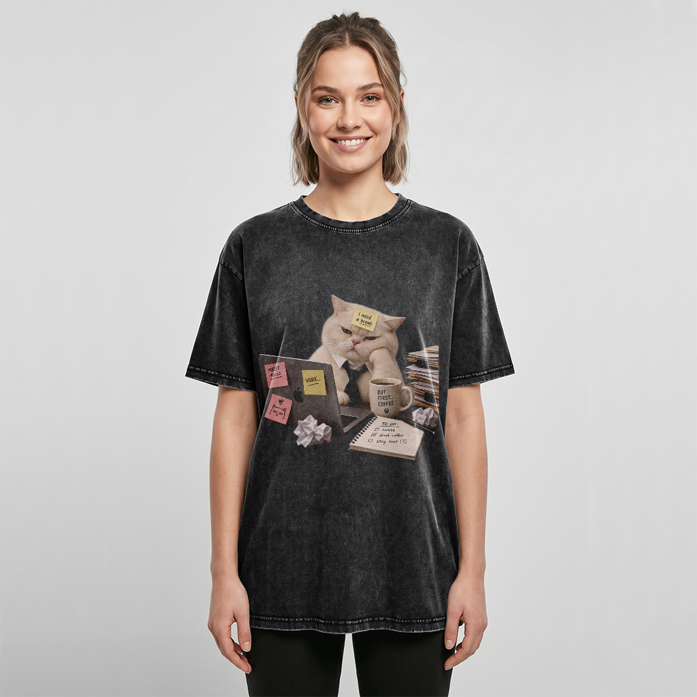 Acid Washed Heavy Oversize Tee BY189 (I need a break)