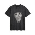 Acid Washed Heavy Oversize Tee BY189 (Cat)
