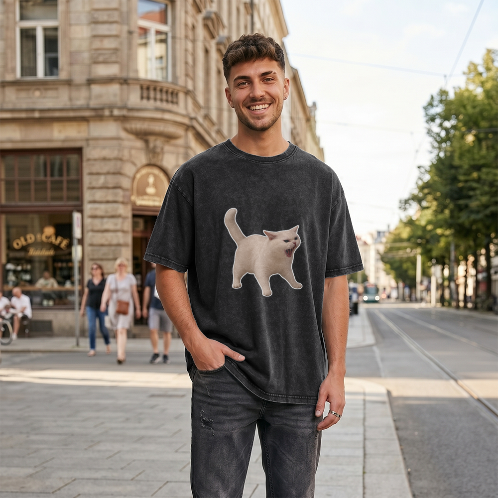 Acid Washed Heavy Oversize Tee BY189 (AAAAAAA!)