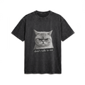 Acid Washed Heavy Oversize Tee BY189 (Don't talk to me)
