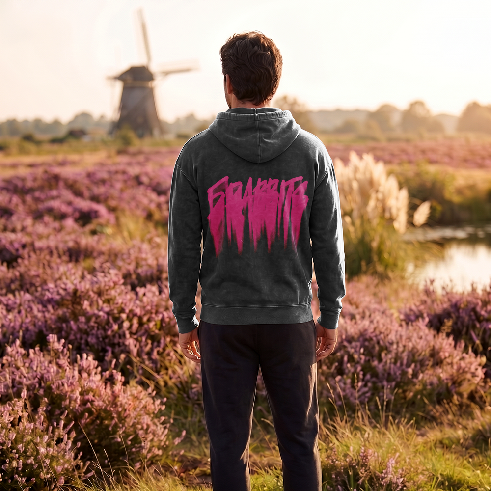 Slammer 2.0 Vintage Heavyweight Washed Hoodie (5Rabbits)