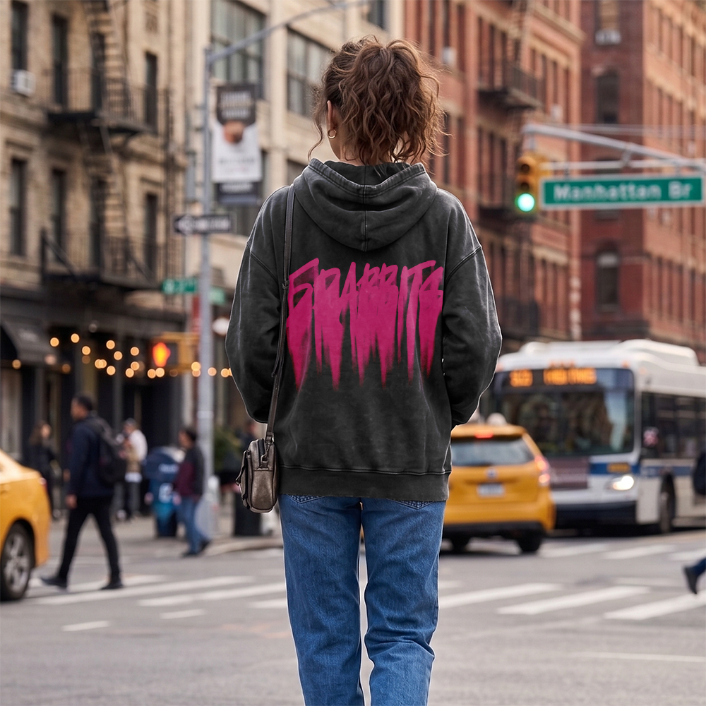 Slammer 2.0 Vintage Heavyweight Washed Hoodie (5Rabbits)