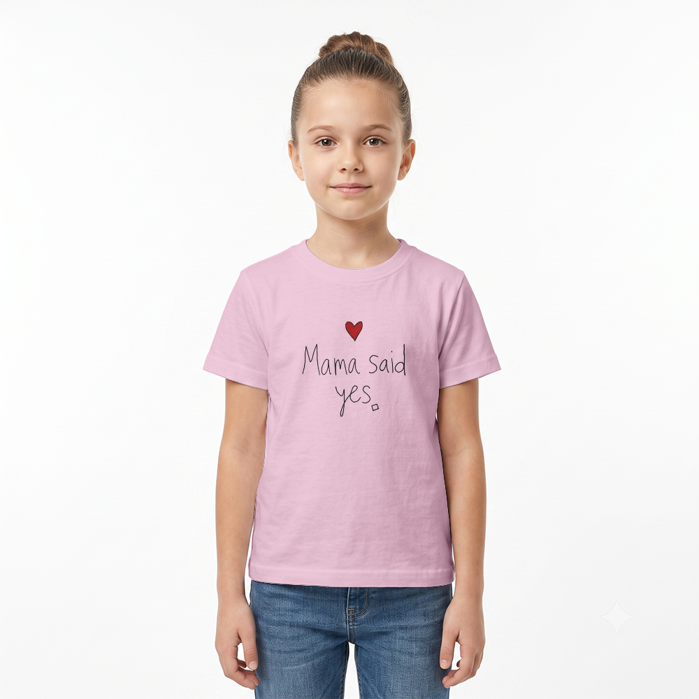 Dziecięcy T-shirt Klasyczny Gildan 5000B (Mama said yes)