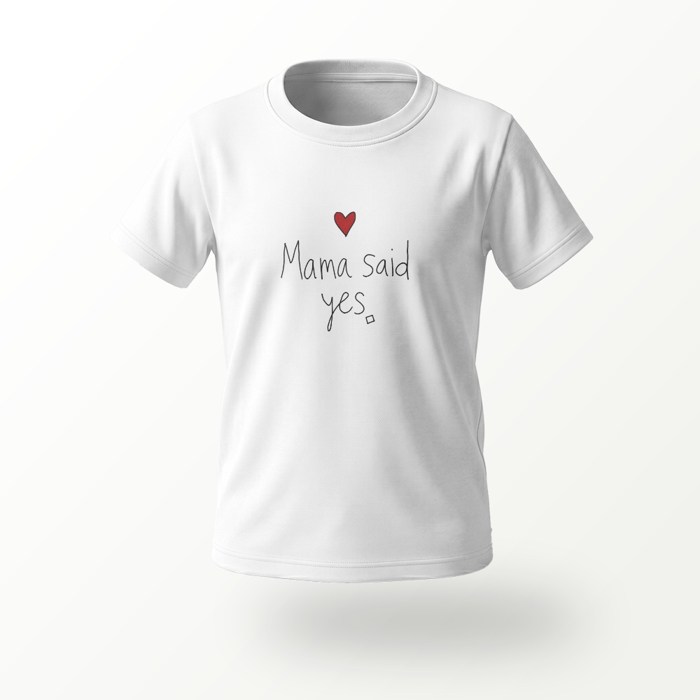 Dziecięcy T-shirt Klasyczny Gildan 5000B (Mama said yes)
