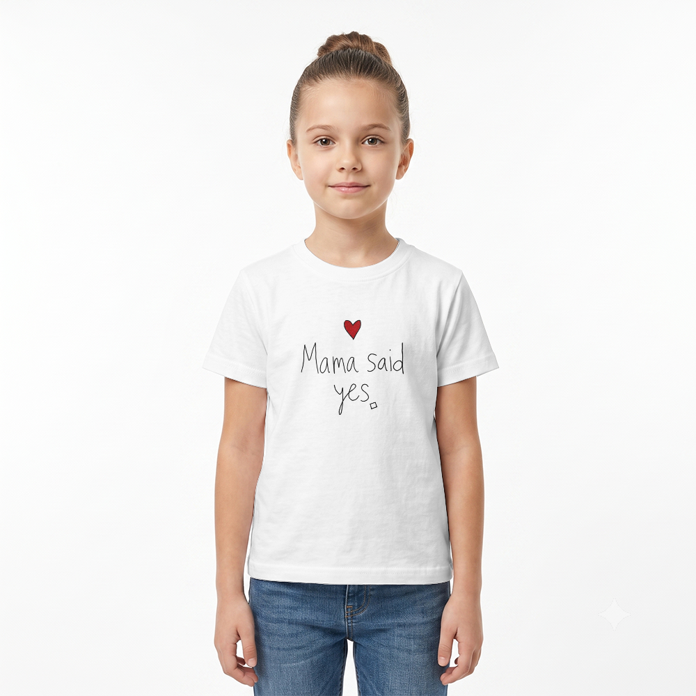 Dziecięcy T-shirt Klasyczny Gildan 5000B (Mama said yes)