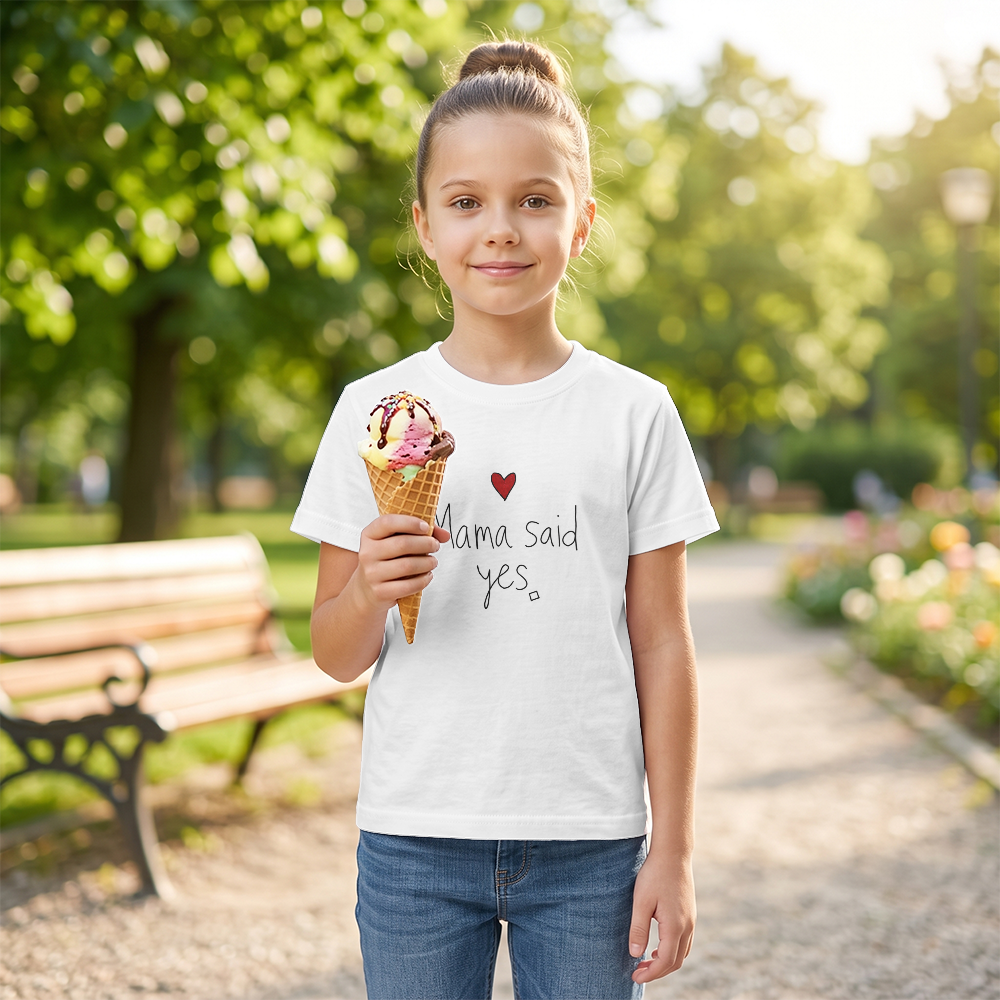 Dziecięcy T-shirt Klasyczny Gildan 5000B (Mama said yes)