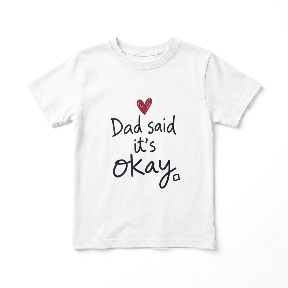 Dziecięcy T-shirt Klasyczny Gildan 5000B (Dad says it's okay)