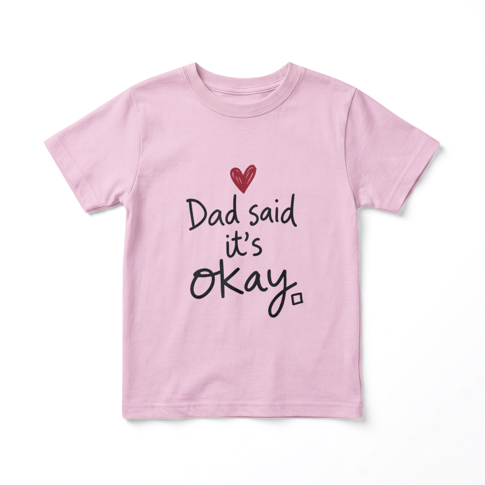Dziecięcy T-shirt Klasyczny Gildan 5000B (Dad says it's okay)
