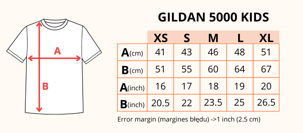 Dziecięcy T-shirt Klasyczny Gildan 5000B (Dad says it's okay)