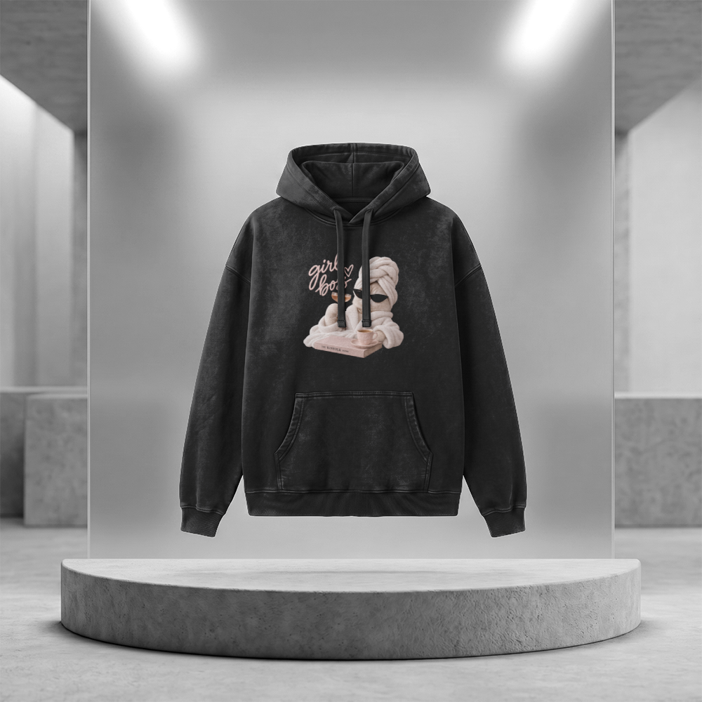 Slammer 2.0 Vintage Heavyweight Washed Hoodie (Girl boss)