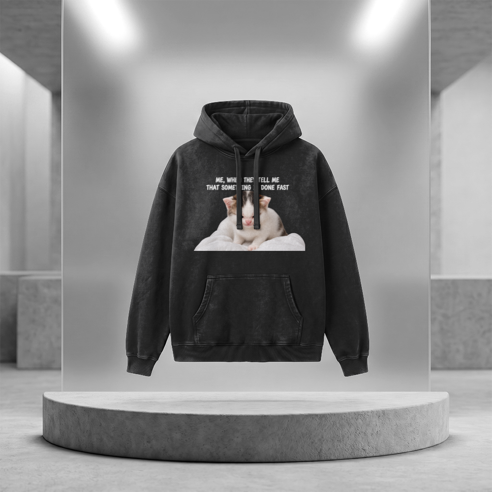 Slammer 2.0 Vintage Heavyweight Washed Hoodie (Me, when they tell me that smth is done fast)