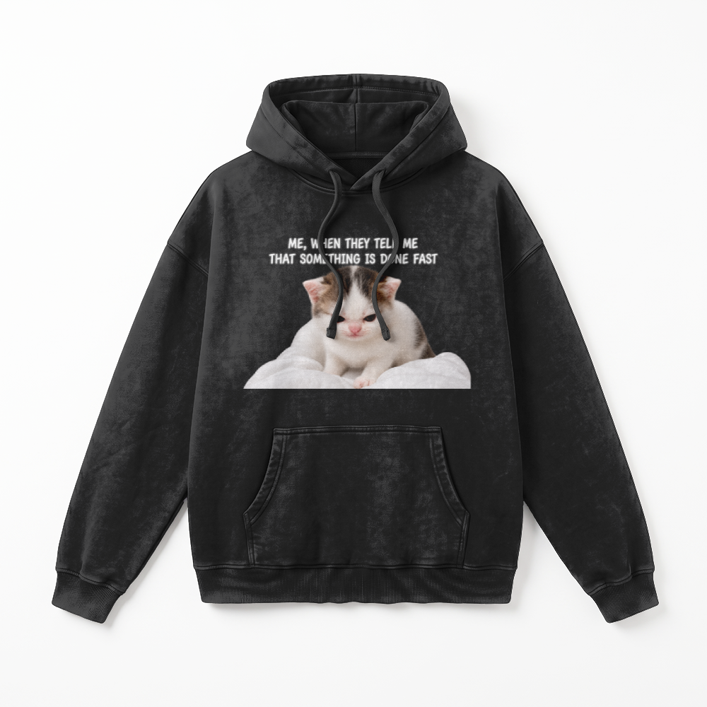 Slammer 2.0 Vintage Heavyweight Washed Hoodie (Me, when they tell me that smth is done fast)