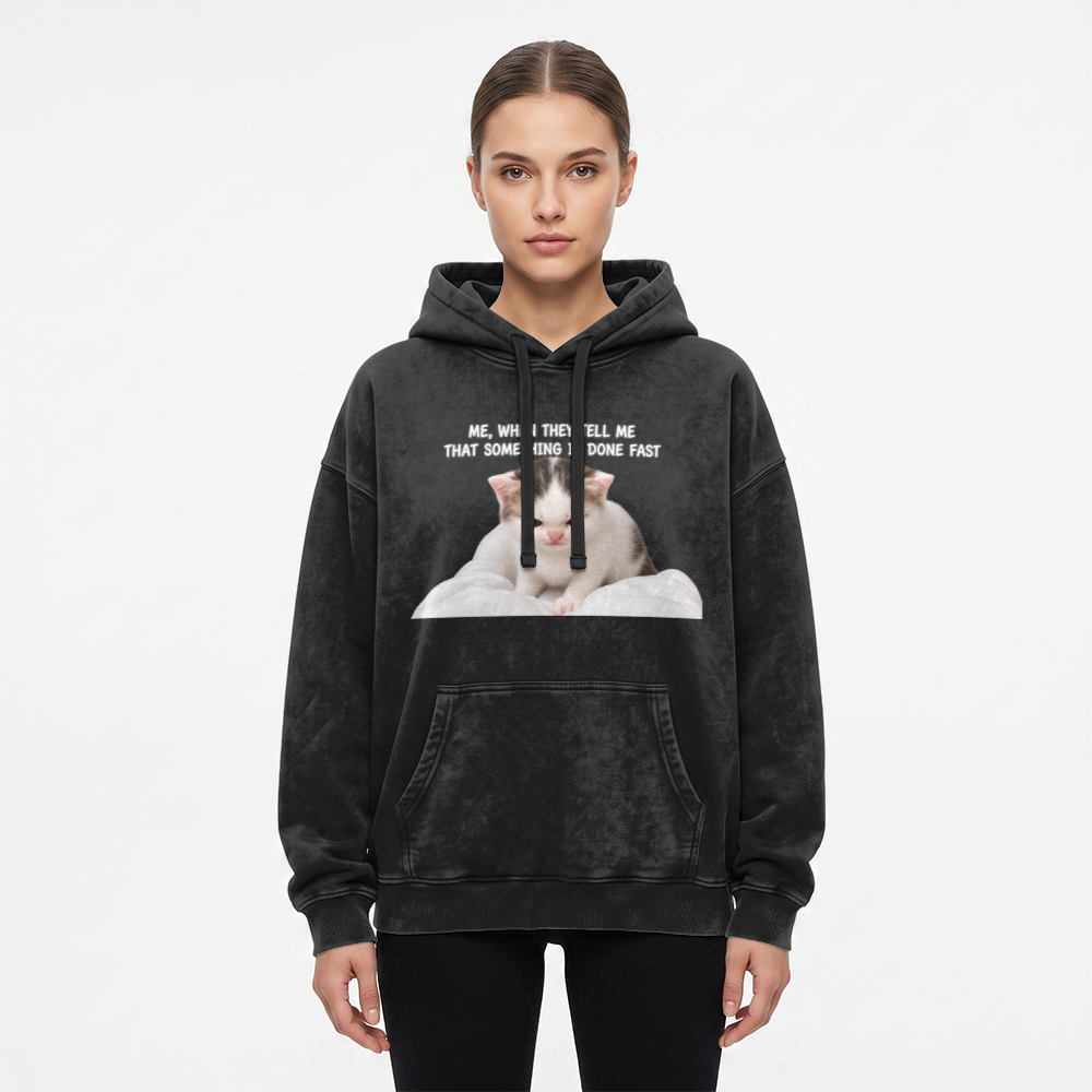 Slammer 2.0 Vintage Heavyweight Washed Hoodie (Me, when they tell me that smth is done fast)