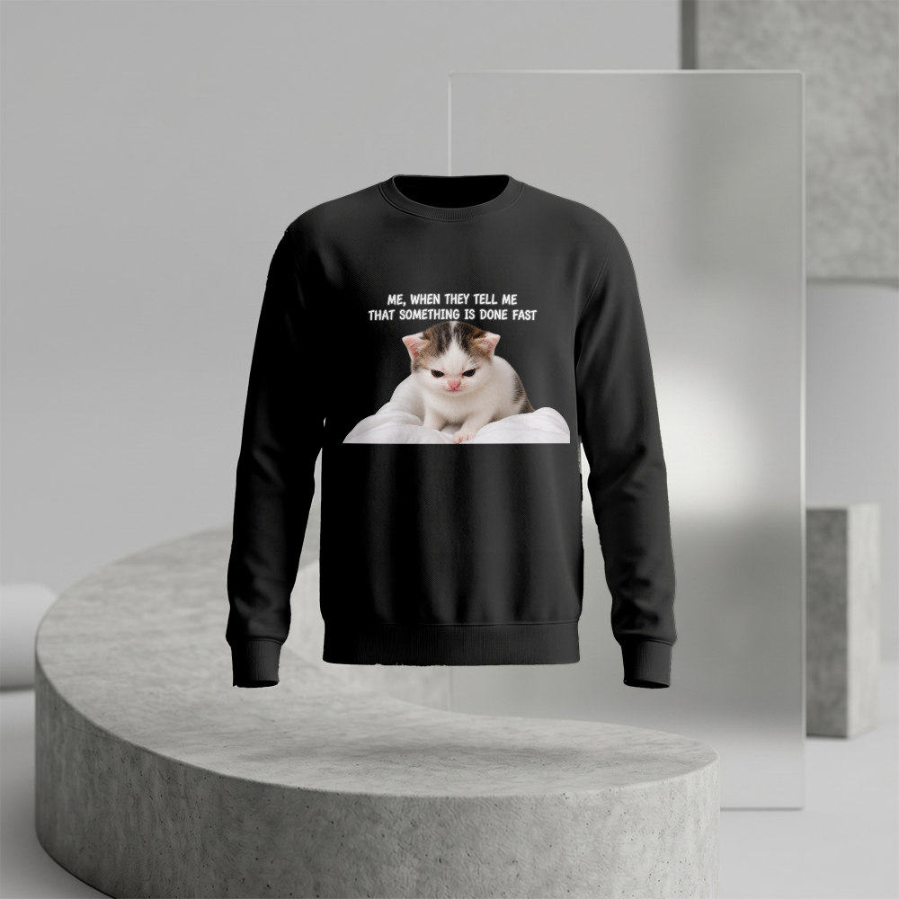 Bluza Uniseks Stanley/Stella Radder (Me, when they tell me that smth is done fast)