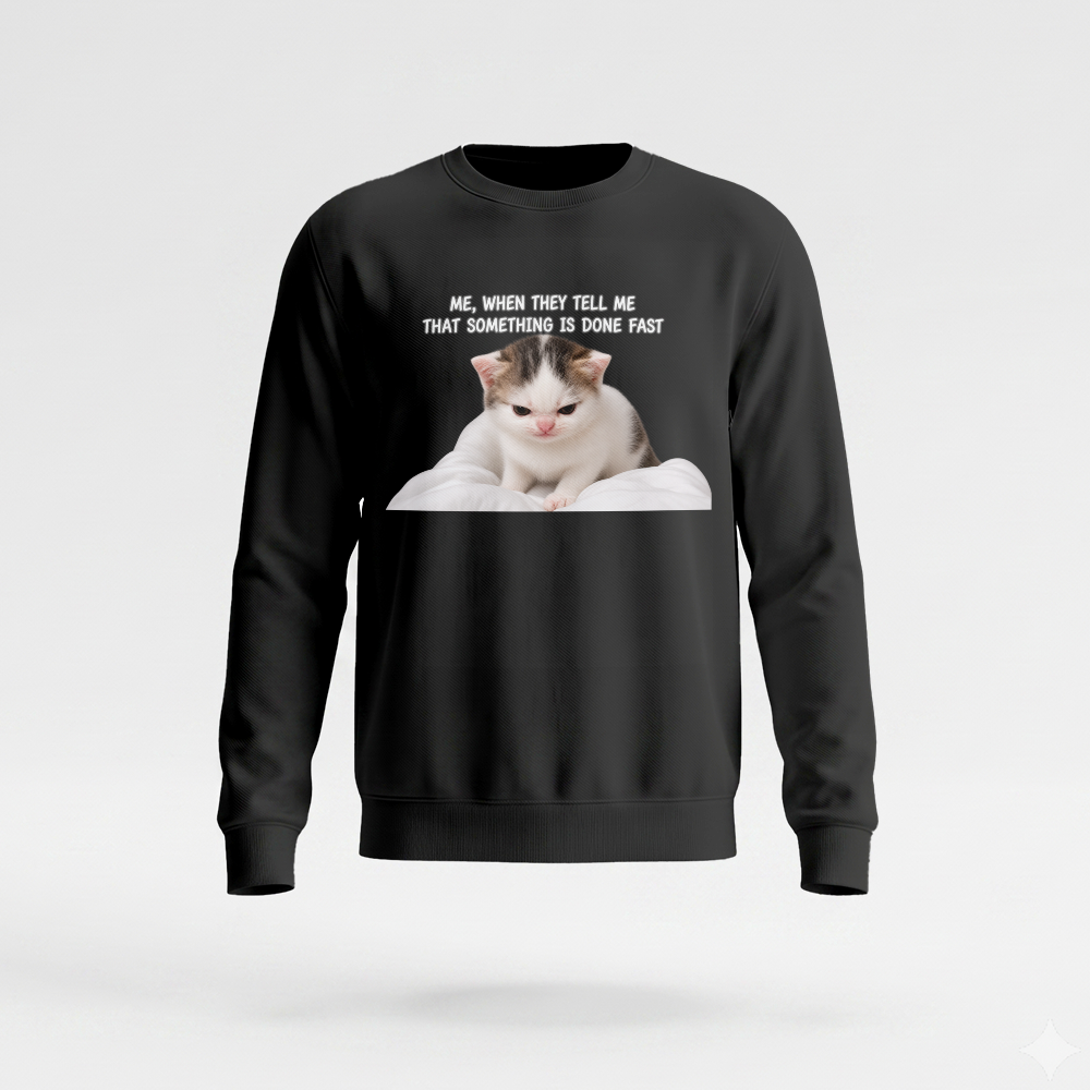 Bluza Uniseks Stanley/Stella Radder (Me, when they tell me that smth is done fast)